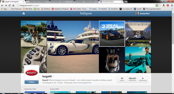 Bugatti Instagram